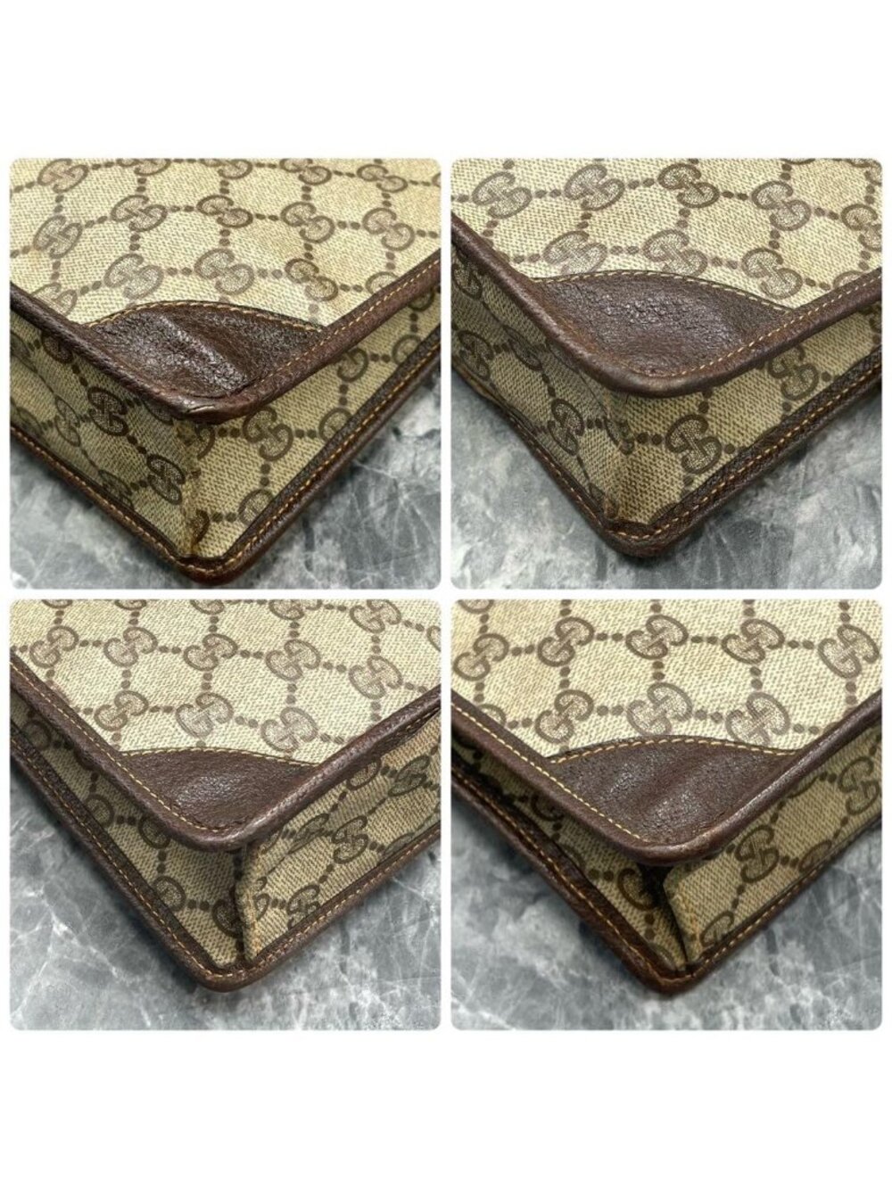 Gucci Clutch Second Brown Leather Logo - Picture 7 of 8